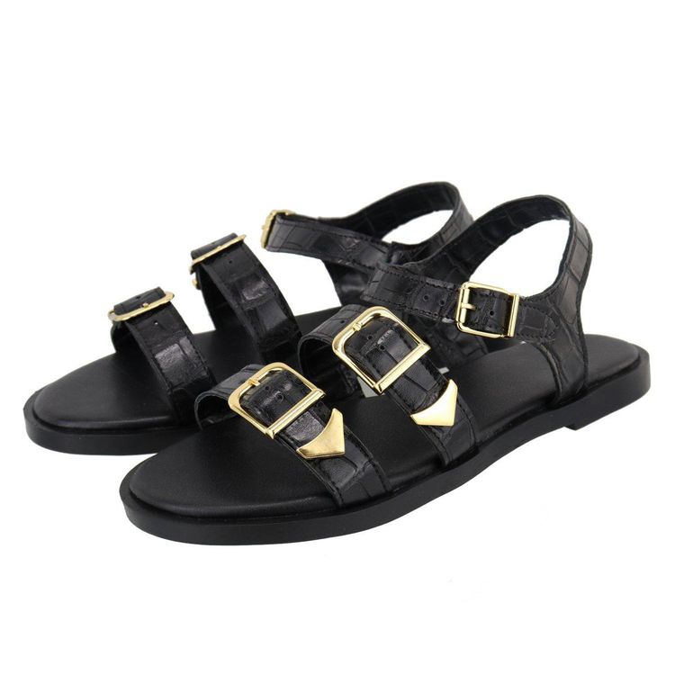 Flat Rasteira Ju Preta - JU-PRETA - KUENTO SHOES