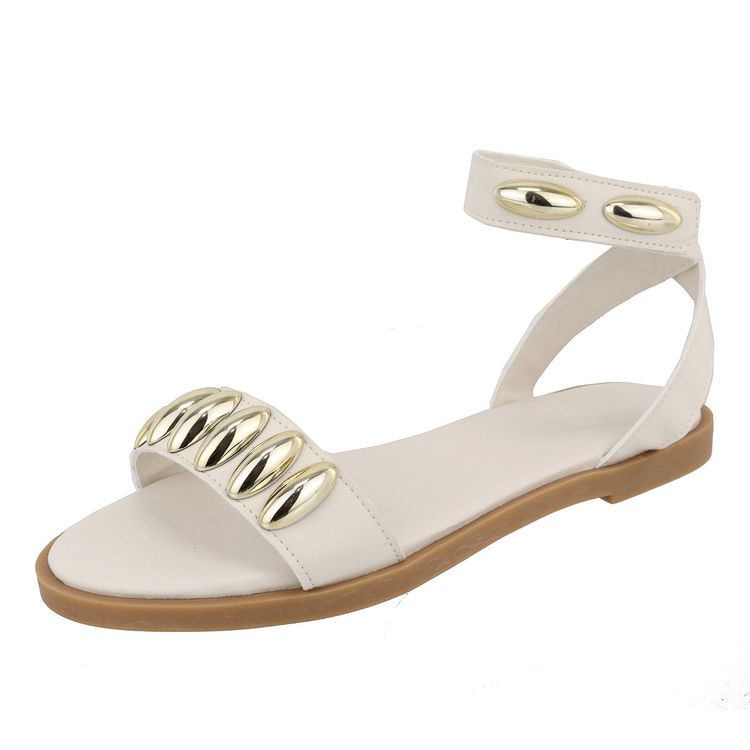 Flat Rasteira Nina Off White - NINA-OFF WHITE - KUENTO SHOES