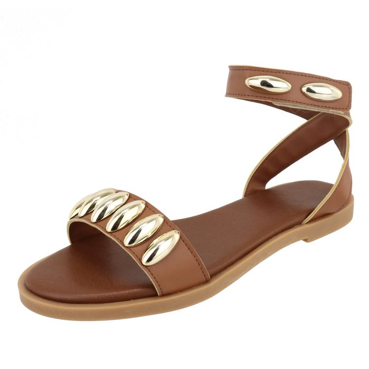Flat Rasteira Nina Caramelo - NINA-CARAMELO - KUENTO SHOES