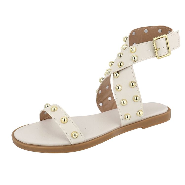 Rasteira Tess Off White - Off White - KUENTO SHOES