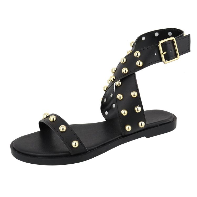 Rasteira Tess Preta - Tess Preta - KUENTO SHOES