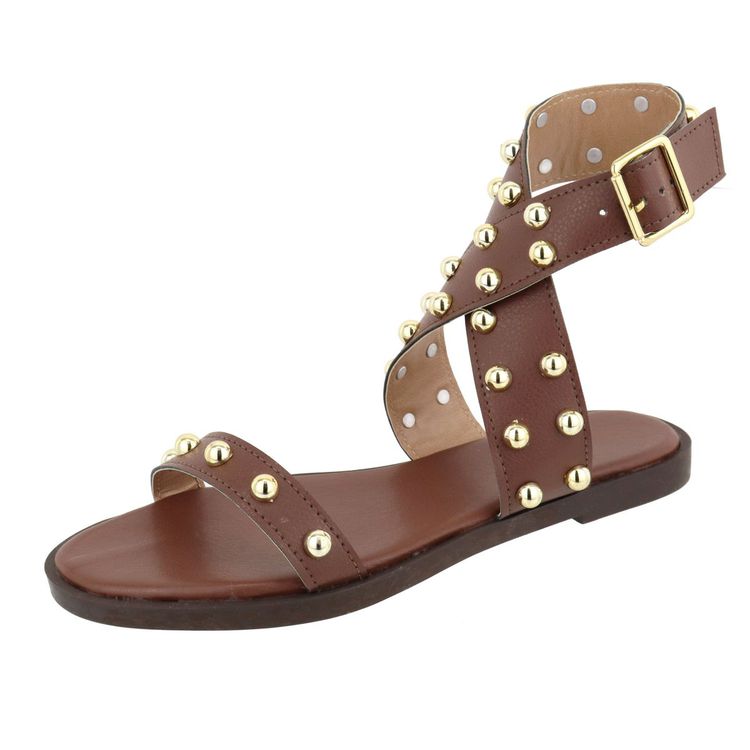 Rasteira Tess Marrom - Tess Marrom - KUENTO SHOES