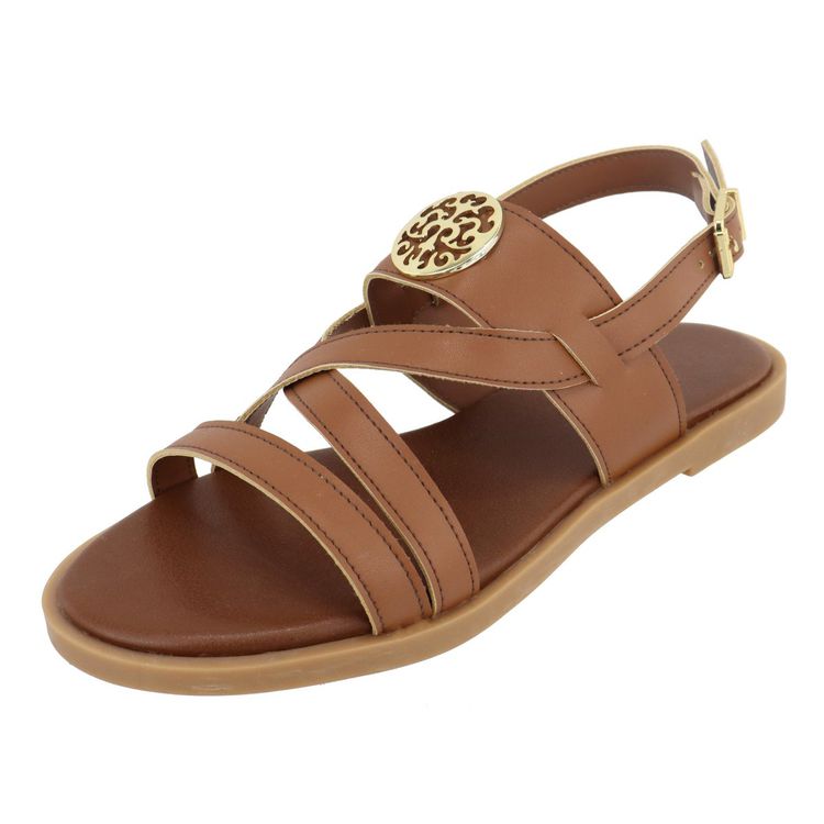 Flat Rasteira Lele Caramelo - LELE-CARAMELO - KUENTO SHOES