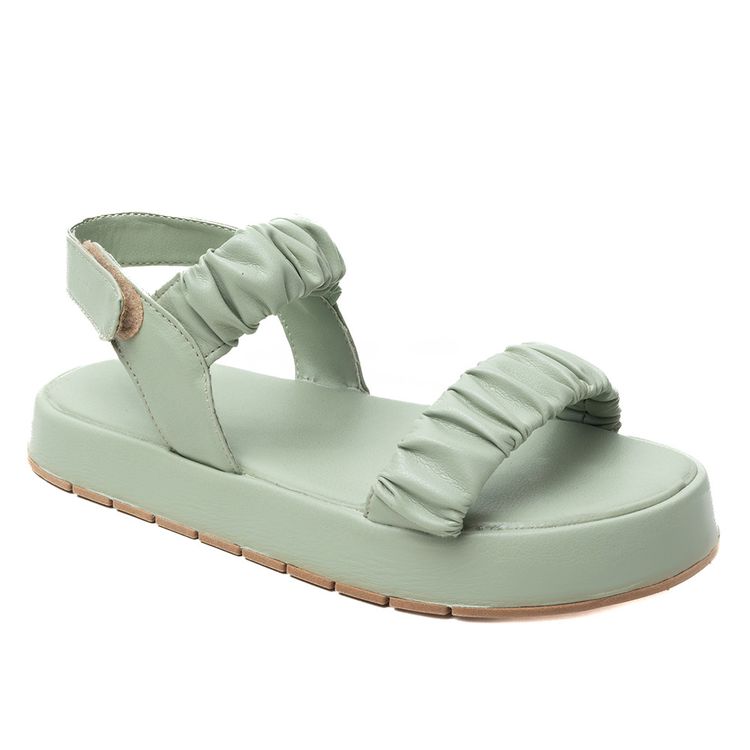 Sandália Flatform Poli Verde Menta - POLI-MINT - KUENTO SHOES
