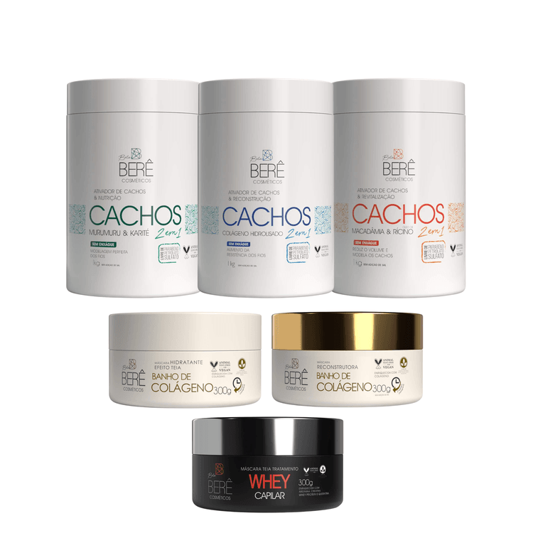 Kit Cronograma para Cacheadas e Crespas