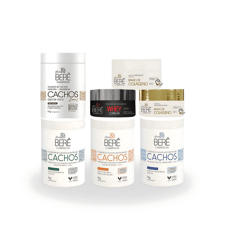 Kit Cronograma para Cacheadas e Crespas