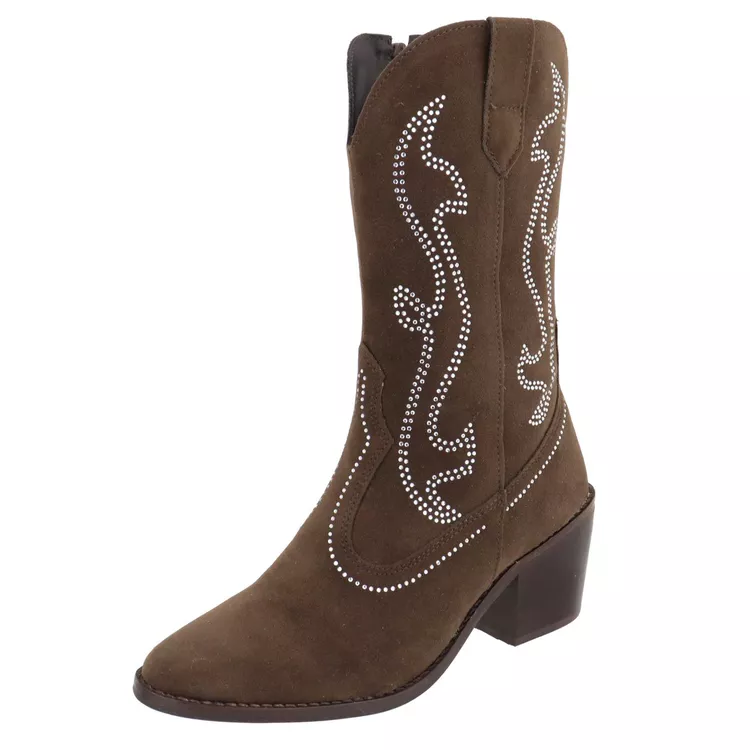 Bota Western Antonella Marrom - ANTONELLA-MARROM - KUENTO SHOES