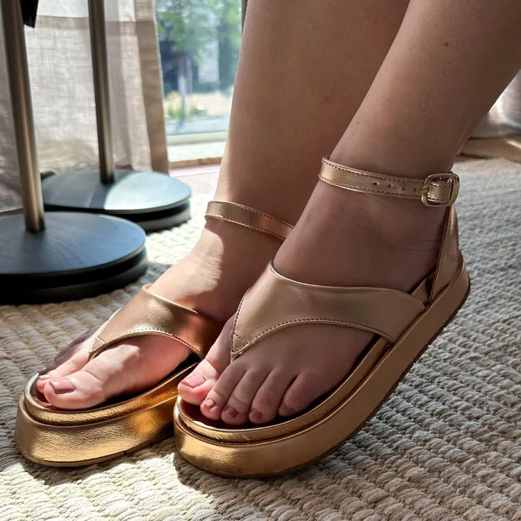 Sandália Flatform Bianca Rosê - BIANCA-ROSÊ - KUENTO SHOES