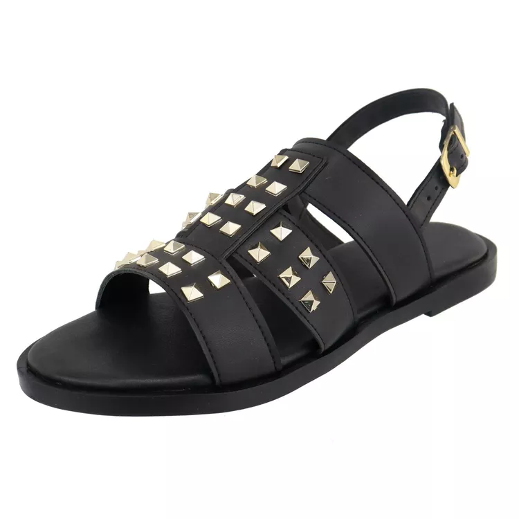 Flat Gi Preta - GI PRETA - KUENTO SHOES