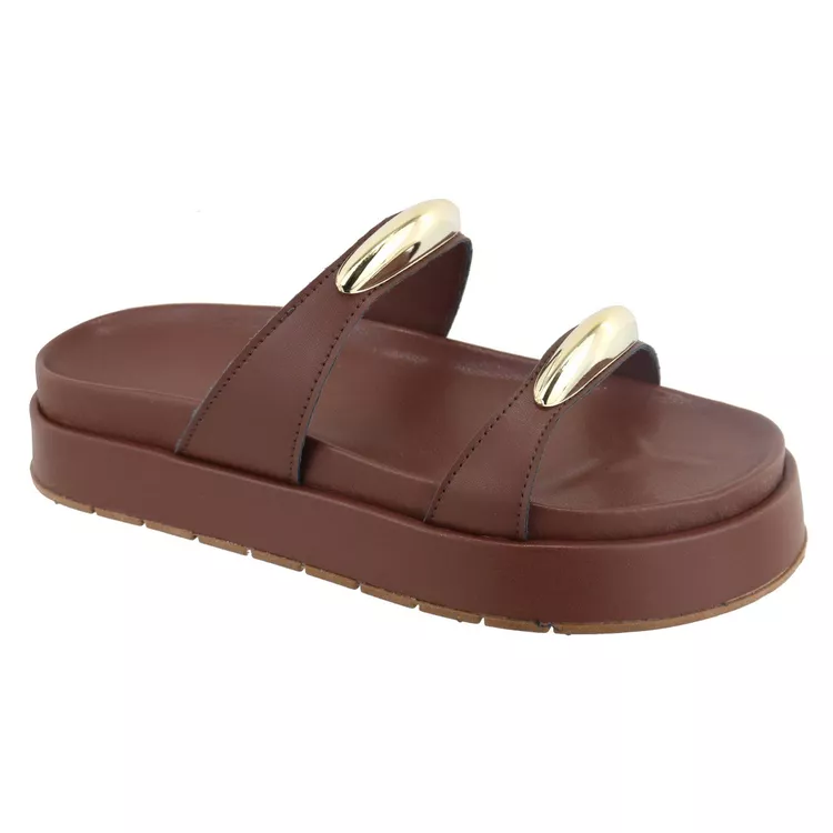 Flatform Melina Marrom - MELINA-MARROM - KUENTO SHOES