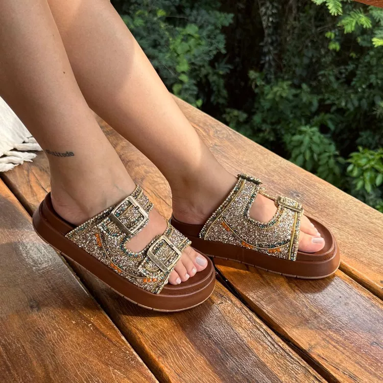 Flatform Aurora Caramelo - AURORA CARAMELO - KUENTO SHOES