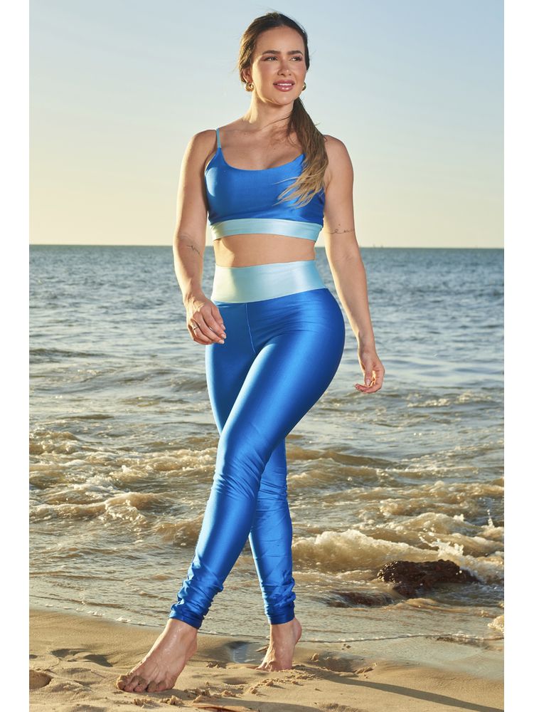 conjunto feminino fitness glow de alças blue - con... - FLORES DO CALOR ®️ 