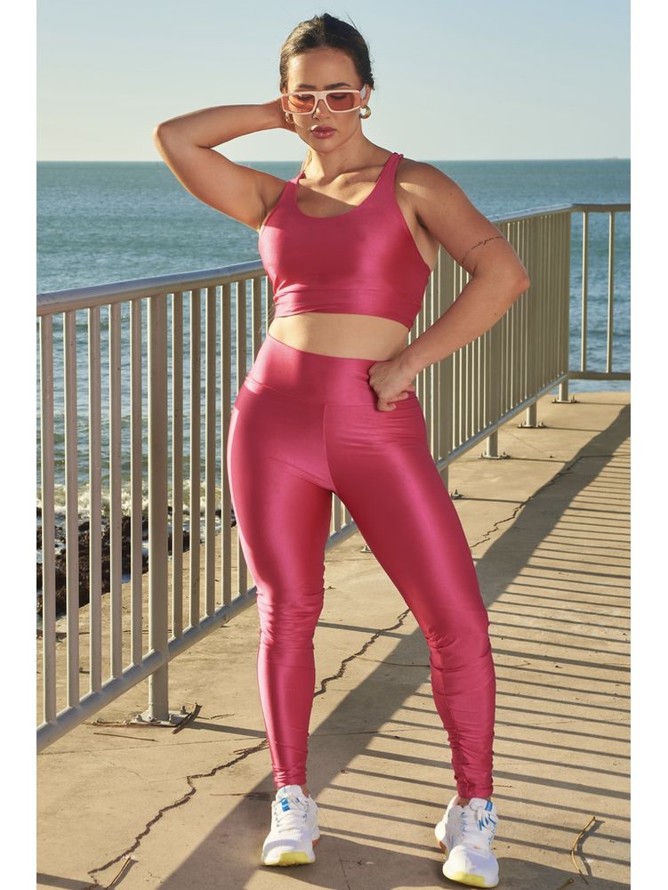 conjuntos feminino fitness glow na cor pink - conj... - FLORES DO CALOR ®️ 