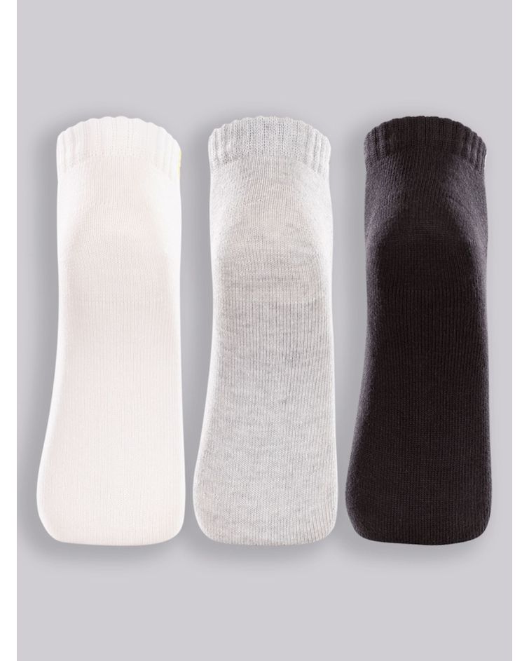 Kit Com 3 Pares De Meia Infantil Cano Curto Lupo Sport 30/36