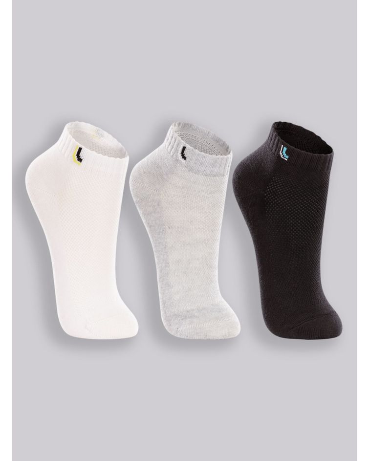 Kit Com 3 Pares De Meia Infantil Cano Curto Lupo Sport 30/36