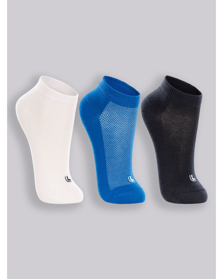 Kit Com 3 Pares De Meia Infantil Cano Curto Lupo Sport 30/36