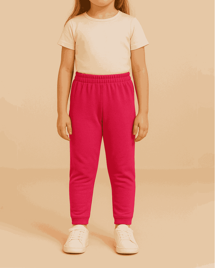 Calça moletom infantil Soletex feminina fúcsia 1 ao 3 
