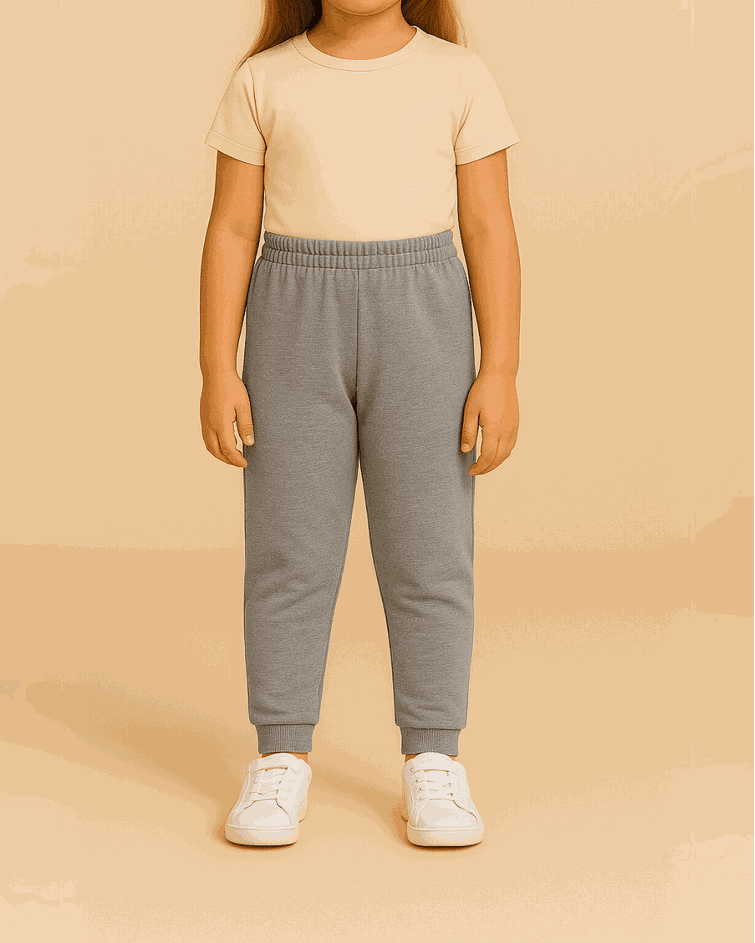 Calça moletom infantil Soletex feminina mescla 1 ao 3 