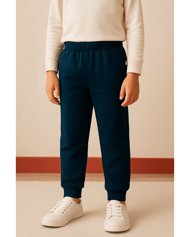 Calça de moletom Soletex infantil unissex Azul Marinho 1 ao 3