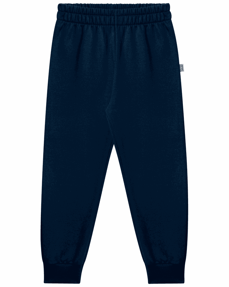 Calça de moletom Soletex infantil unissex Azul Marinho 1 ao 3