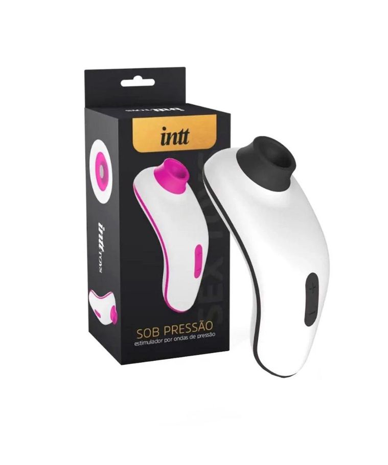 Vibrador com Ondas de Pressão para Clitóris - Sob Pressão Intt Preto 