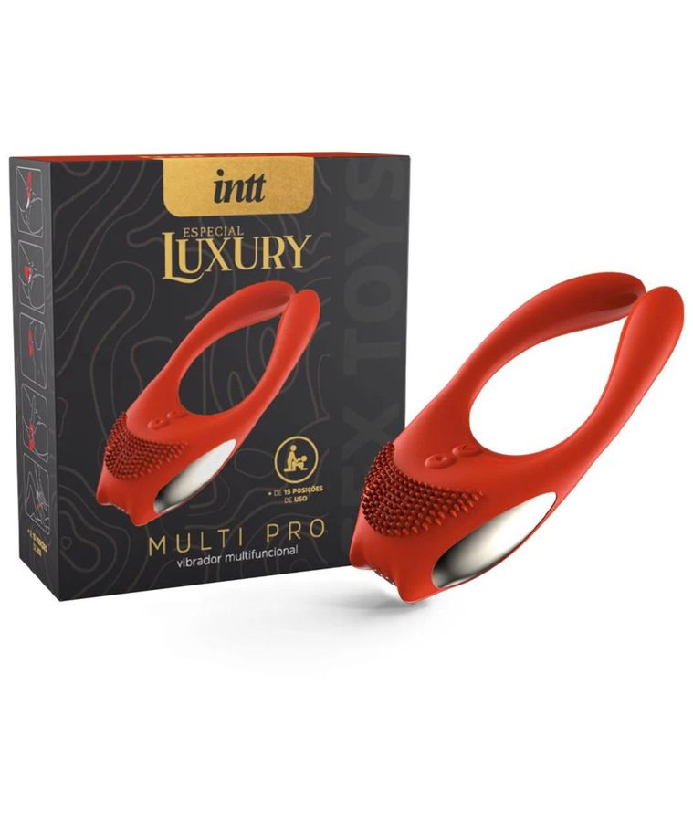 Vibrador de Casal Multi Pro Intt - Mais de 15 Posições para uso