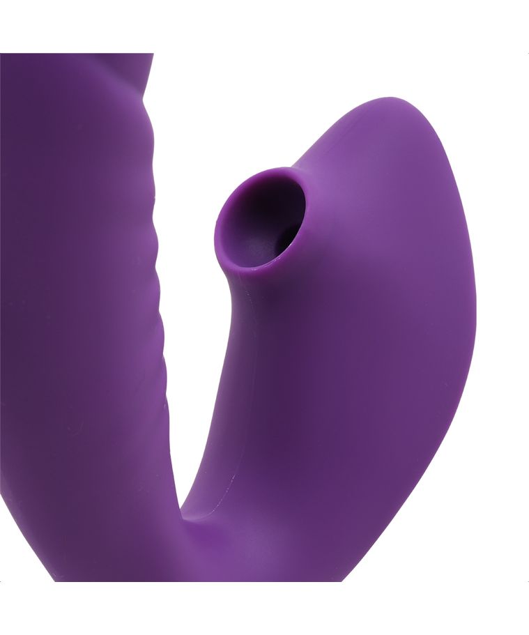 Estimulador Clitoriano Texturizado com Penetrador Ponto G e 10 Modos de Vibração e 5 de Pulsação