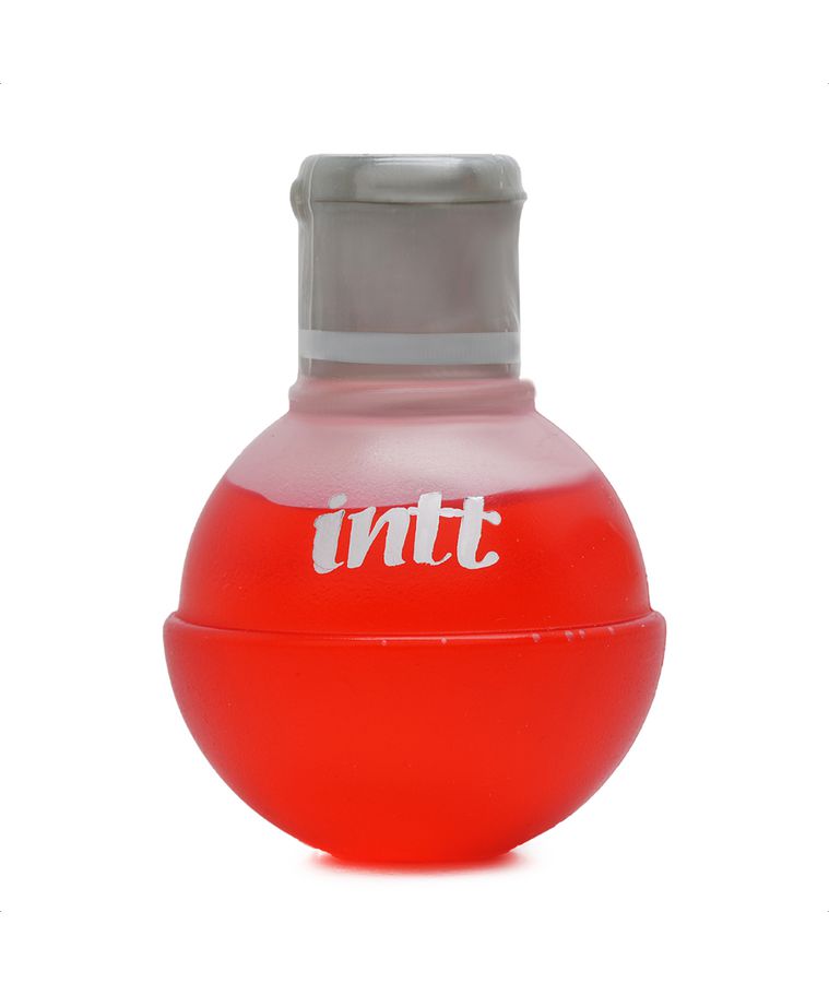 KIT INTT MORANGO - Gel Beijável Efeito Quente + Lubrificante Íntimo Efeito Vibração