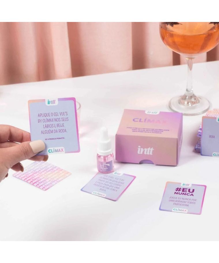 Clímax By Intt - Jogo para Casal - 69 Cartas + Gel Efeito Quente
