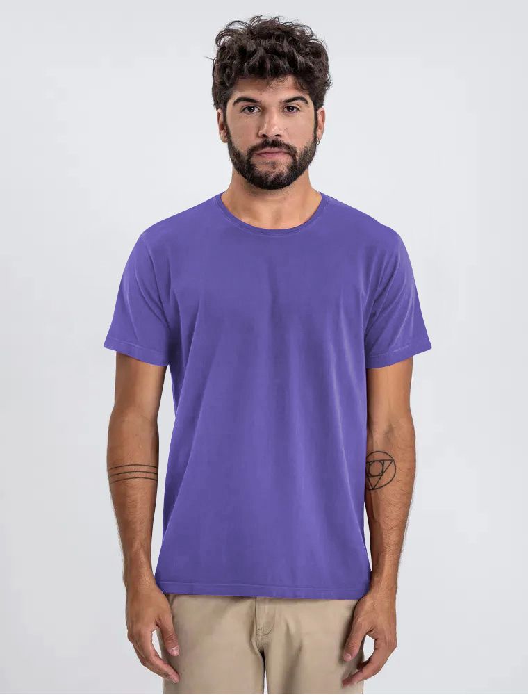 Camiseta Básica Azul Lotus - Hermoso Compadre