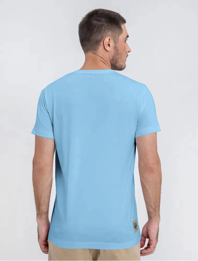 Camiseta Básica Azul Claro