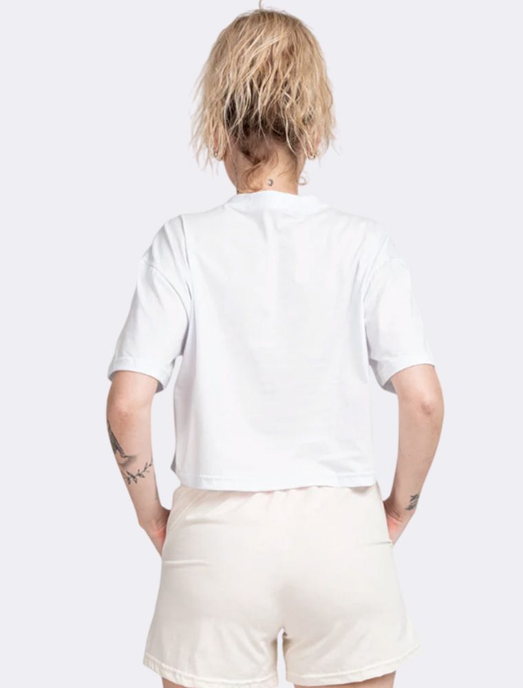Cropped Feminino Hermoso Formula Inter Rompe El Patron Branco