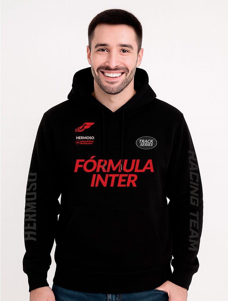Moletom Hermoso Formula Inter Com Capuz Preto - Hermoso Compadre