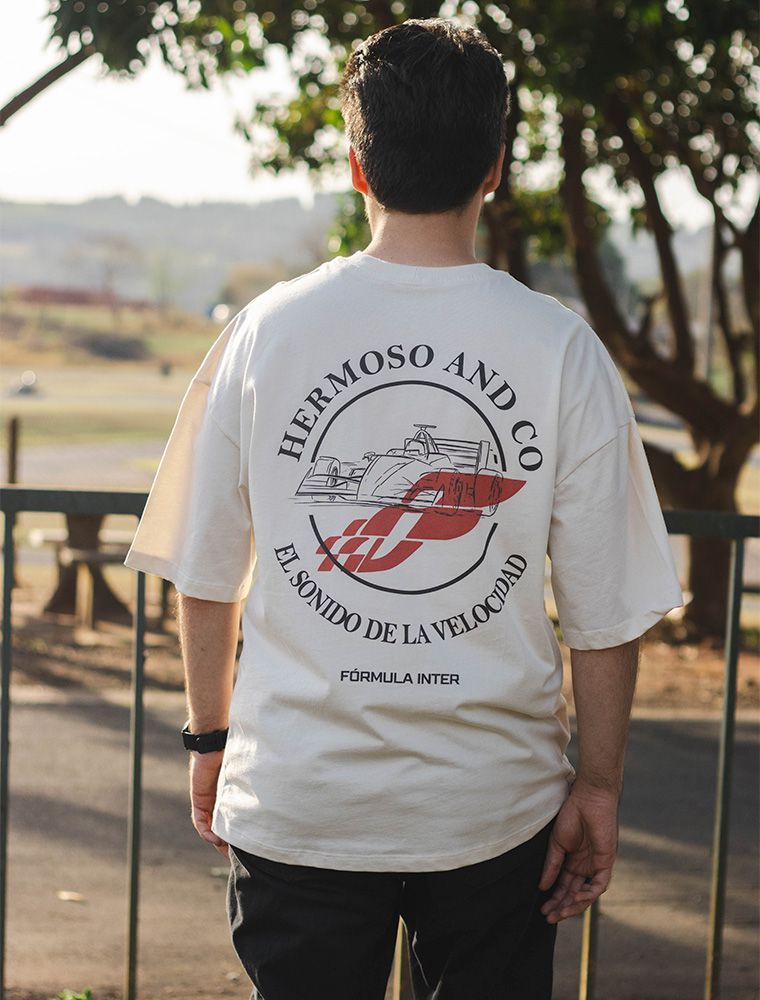 Camiseta Oversized Hermoso Formula Inter El Sonido Off White