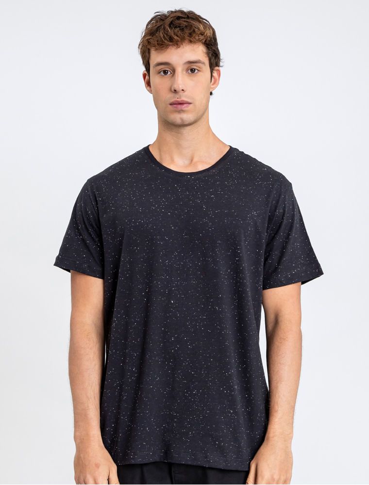 T-SHIRT BÁSICA PRETA BOTONÊ 104813 - Hermoso Compadre