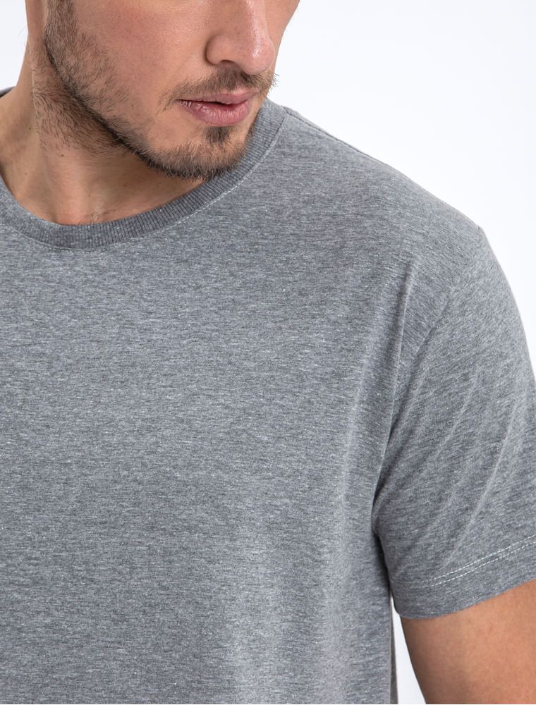 Camiseta Básica Cinza Escuro