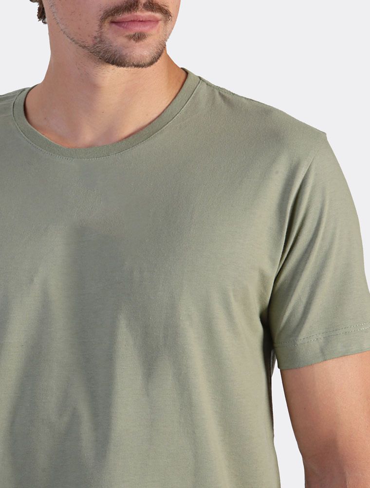 Camiseta Básica Verde Musgo