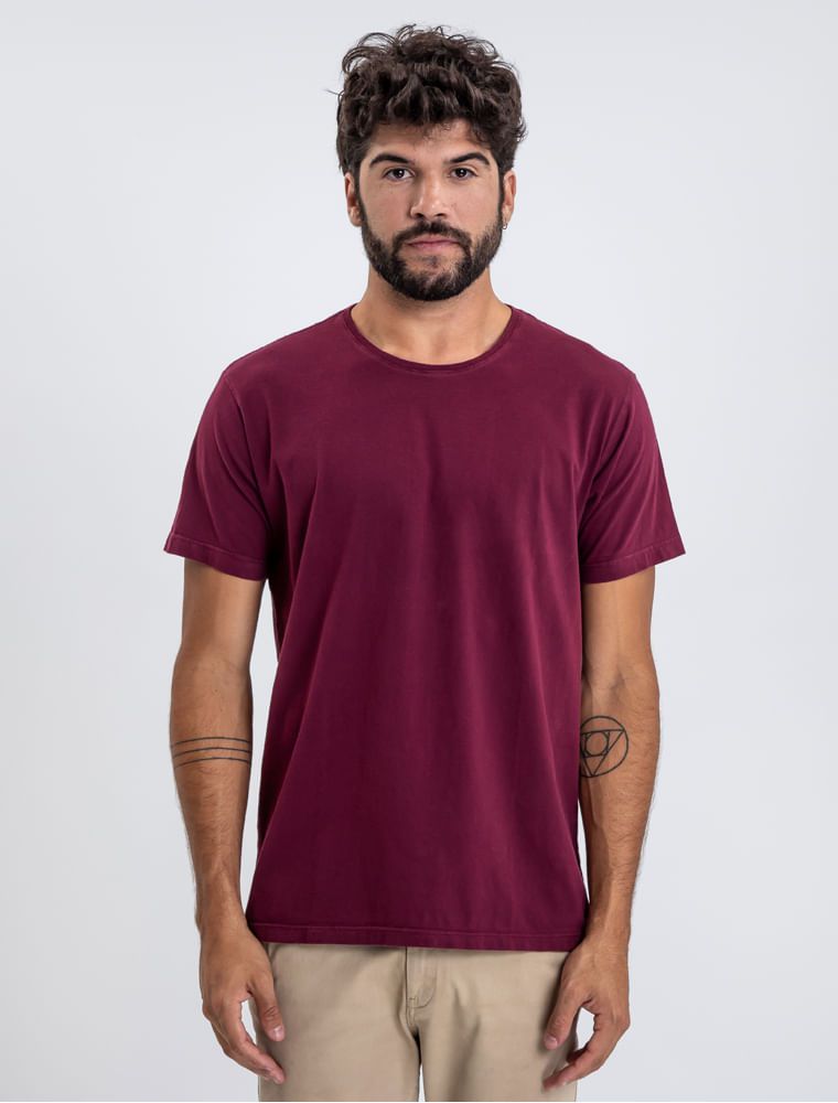 Camiseta Básica Roxo Wine - Hermoso Compadre