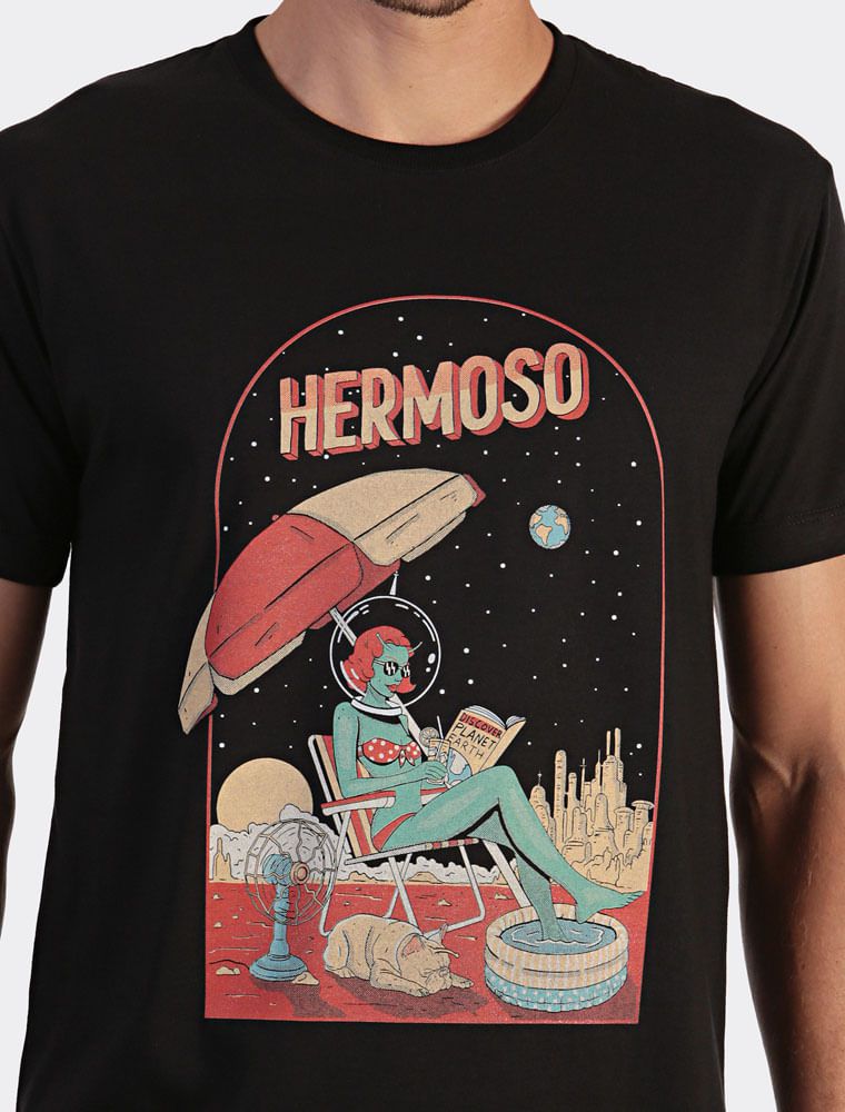 Camiseta Summer Space Preta
