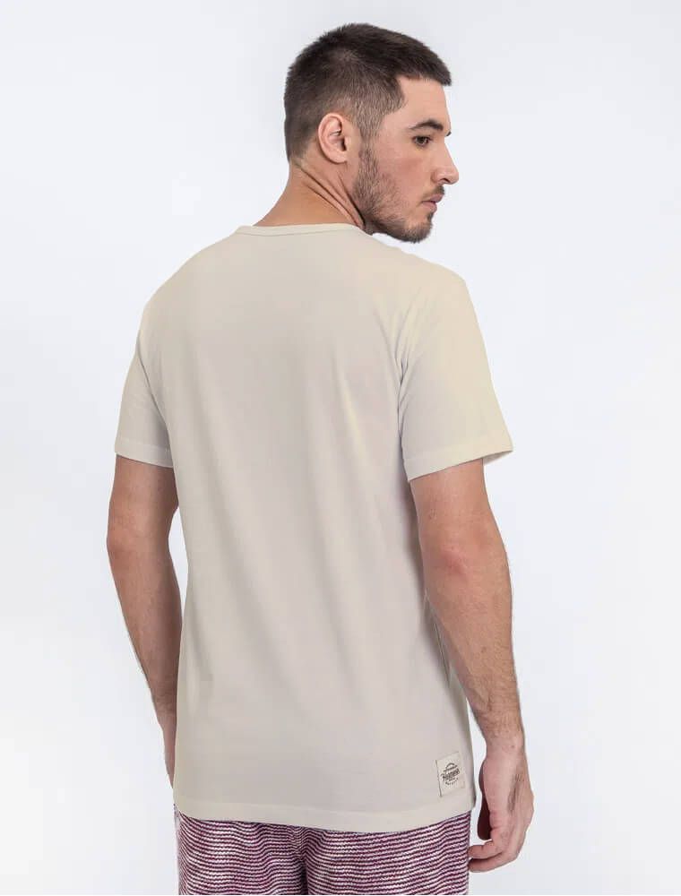 Camiseta Henley Bege Dunna