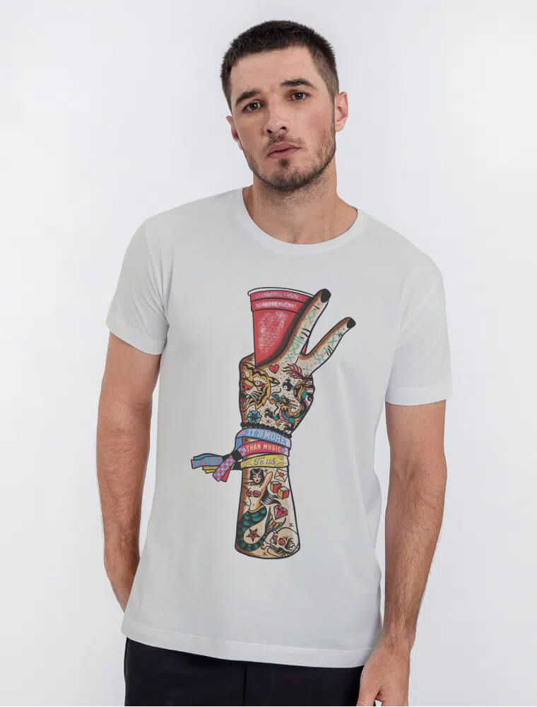 Camiseta Festival Vibe Off-white - Hermoso Compadre