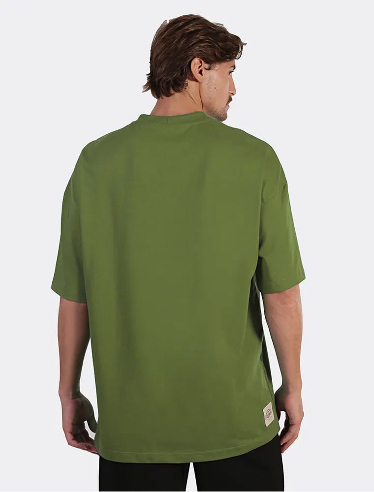 Camiseta Oversized Verde Oliva HERMOSO 
