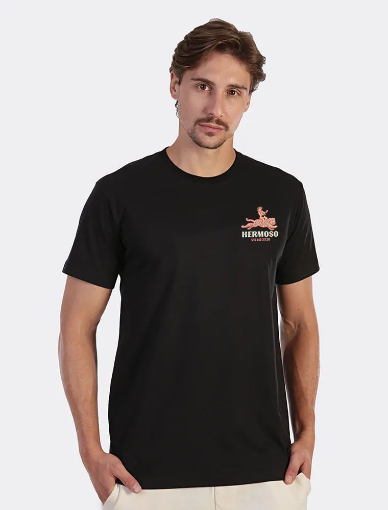 Camiseta Seek And Explore Preta