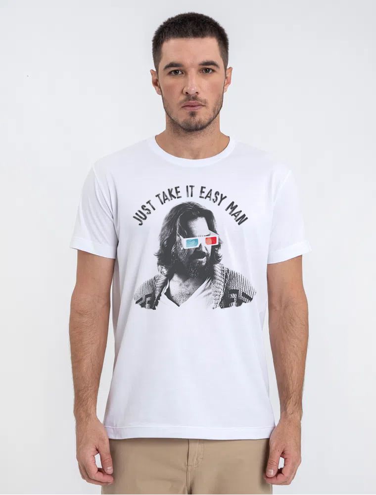Camiseta Take It Easy Man Branca