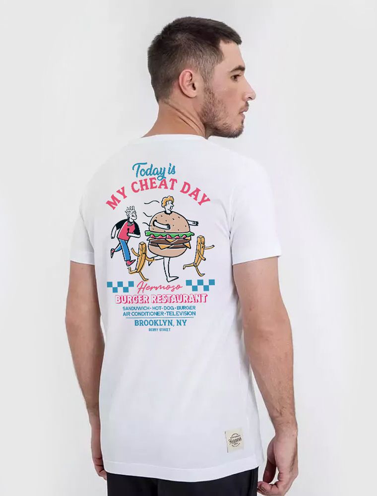Camiseta Hermoso Burguer Branca