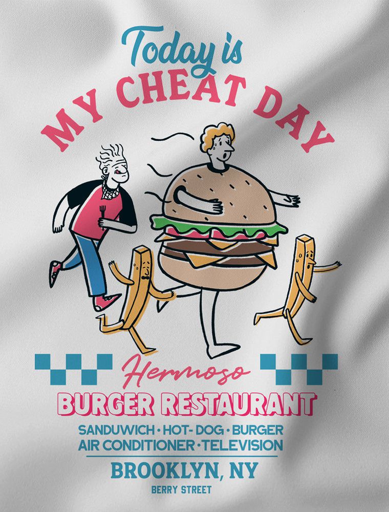 Camiseta Hermoso Burguer Branca