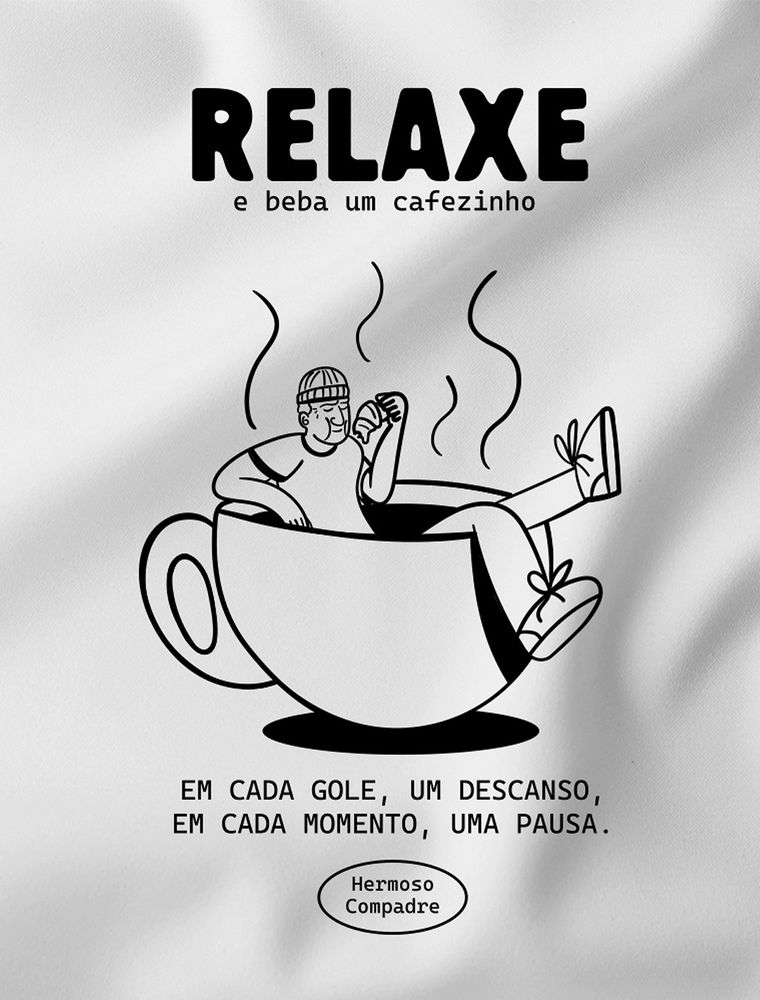 Camiseta Hermoso Relaxe Branca