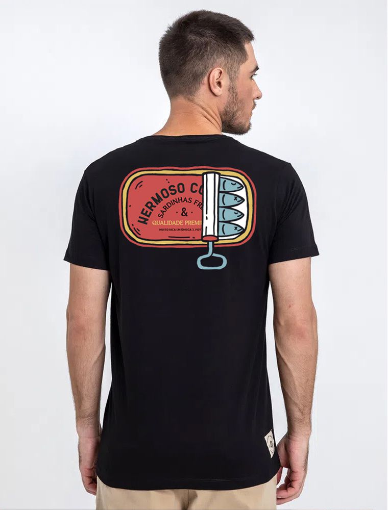 Camiseta Hermoso Sardinha Preta