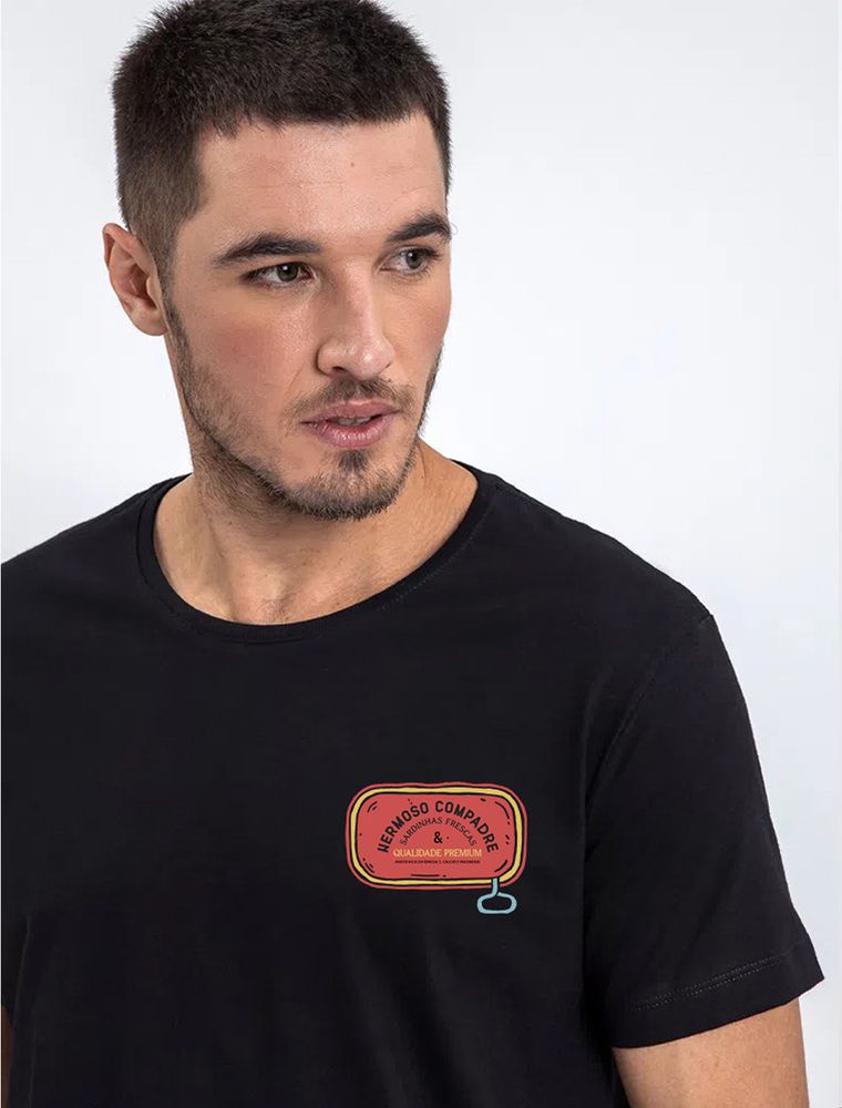 Camiseta Hermoso Sardinha Preta