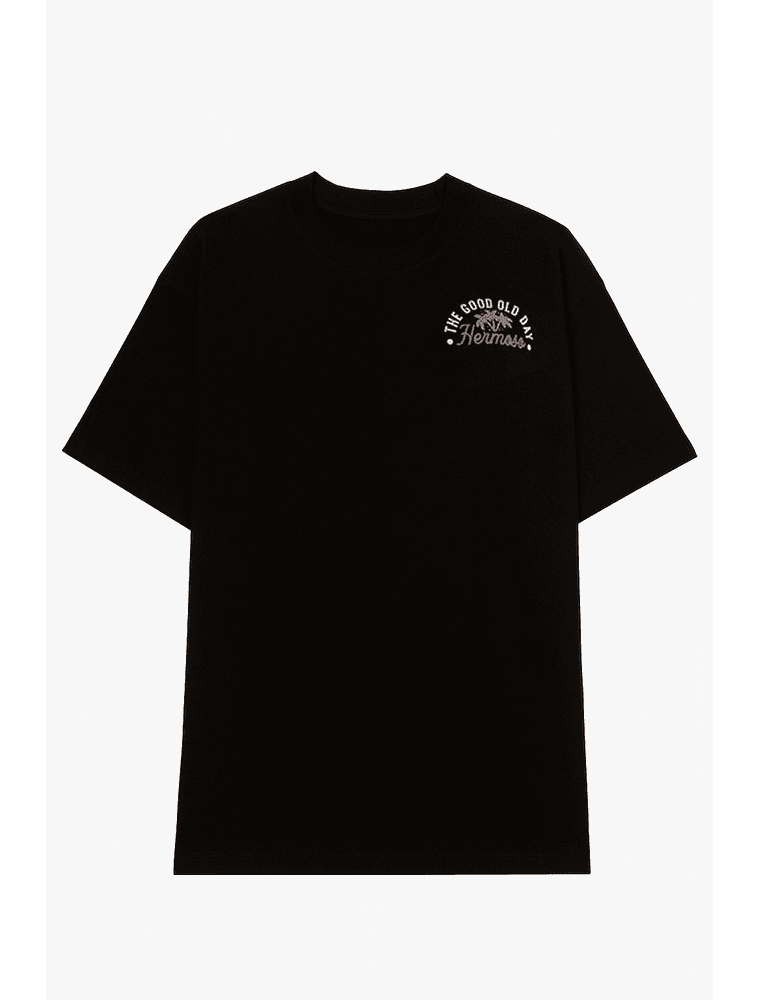 Camiseta Tropical Bear Oversized Preta - Hermoso Compadre